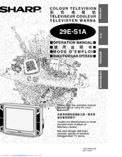Sharp 29E-S1A Operation Manual