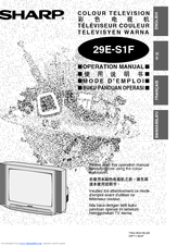 Sharp 29E-S1F Operation Manual