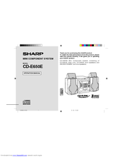Sharp CD-E650E Operation Manual