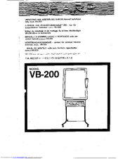 Sharp VB200 Unpacking And Assembling Manual