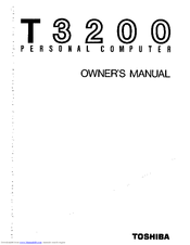 Toshiba T-Series T3200sx Owner's Manual
