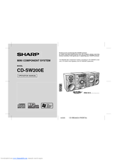 Sharp CD-SW200E Operation Manual