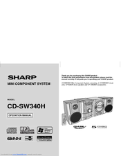 Sharp CD-SW340H Operation Manual
