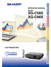 Sharp Notevision XG-C58X Operation Manual