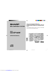 Sharp CD-XP160W Operation Manual