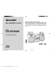 Sharp CD-XP350W Operation Manual