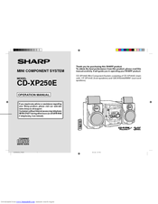 Sharp CD-XP250E Operation Manual