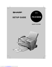 Sharp FO-2150CM Setup Manual