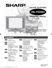 Sharp 29L-FG5RU Operation Manual