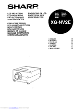 Sharp XG-NV2E Operation Manual