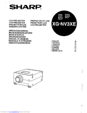 Sharp XG-NV3XE Operation Manual