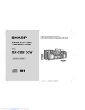 Sharp GX-CD5100W Operation Manual