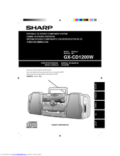 Sharp GX-CD1200WBK Operation Manual