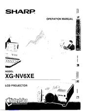 Sharp XG-NV6XE Operation Manual