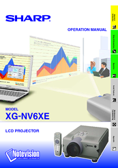 Sharp XG-NV6XE Operation Manual