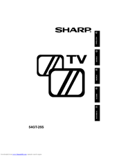 Sharp 54GT-25S Operation Manual