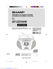 Sharp QT-CD700W Operation Manual