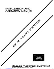 SMART EQ600 Installation And Operation Manual