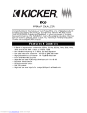 Kicker KQ9 Manual