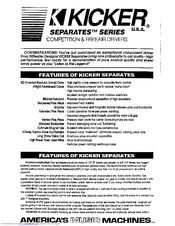 Kicker Separates Series Manual