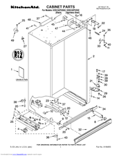 KitchenAid KSSC42FKB02 Parts List