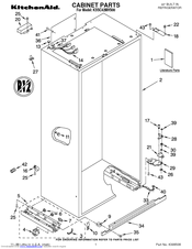 KitchenAid KSSC42MHS00 Parts List