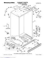 KitchenAid KSSC42FMS01 Parts List