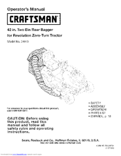 Craftsman 24919 Operator's Manual