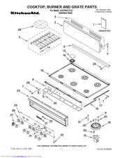 KitchenAid KGCP467JTL0 Parts List