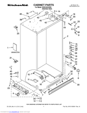 KitchenAid KSSC42QVS00 Parts List