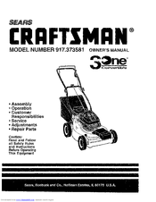 CRAFTSMAN 3One 917.373581 Owner's Manual