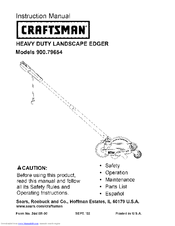 CRAFTSMAN 900.79654 Instruction Manual