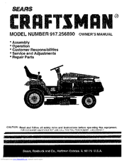 CRAFTSMAN 917.256890 Owner's Manual
