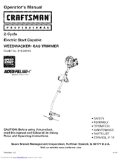 CRAFTSMAN Incredi-Pull 316.99010 Operator's Manual