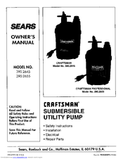Craftsman 390.2655 Owner's Manual