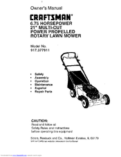 CRAFTSMAN 917.377911 Owner's Manual