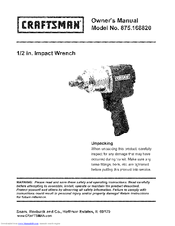 Craftsman 875.168820 Owner's Manual