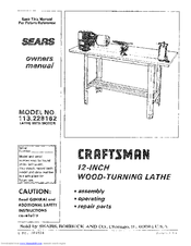 CRAFTSMAN 113.228162 Owner's Manual