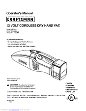 CRAFTSMAN 315.177530 Operator's Manual