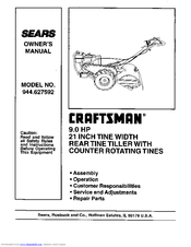 CRAFTSMAN 944.627592 Owner's Manual