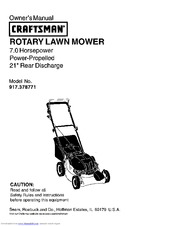 CRAFTSMAN 917.378771 Owner's Manual