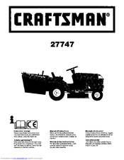 CRAFTSMAN 27747 Instruction Manual