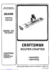 CRAFTSMAN 720.25251 Owner's Manual