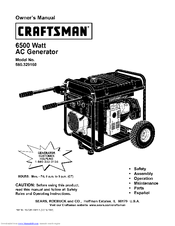 Craftsman 580.329160 Owner's Manual