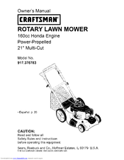 CRAFTSMAN 917.376783 Owner's Manual