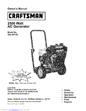 Craftsman 580.327122 Owner's Manual