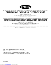 Crosley CE11000VAV0 Use & Care Manual