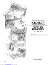 Crosley CS22AFXKB05 Use & Care Manual