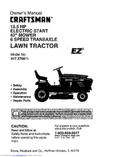 CRAFTSMAN EZ3 917.270611 Owner's Manual