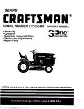 CRAFTSMAN 3One 917.255462 Owner's Manual